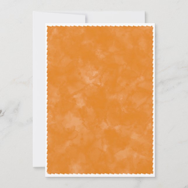 Convite Fundo de aguarela de outono para chá de bebê  (Frente)