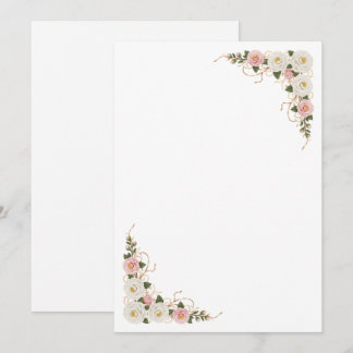 Convite Fundo de casamento floral de camélia elegante
