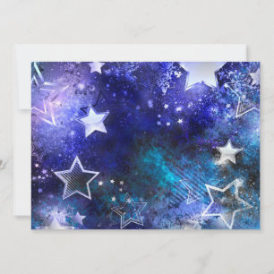Convite Fundo de Espaço com Estrelas