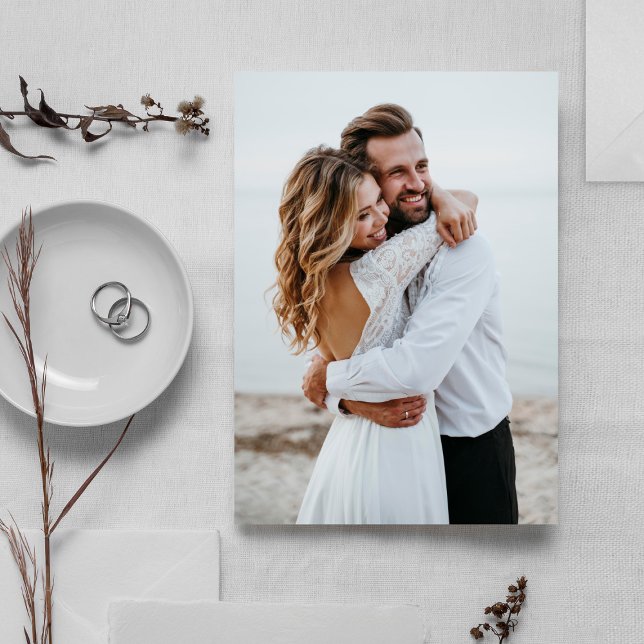 Convite Fundo de Foto para Casamento em Vellum e Acrílico (Criador carregado)