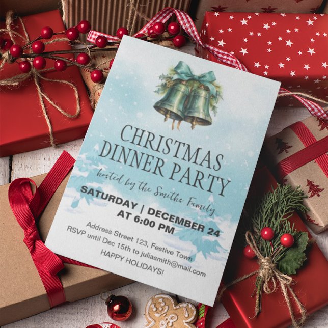 Convite Fundo de inverno dos Cintos de Natal (Criador carregado)