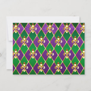 Convite Fundo de Joias Mardi Gras