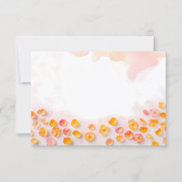 Convite Fundo de Pétalas Espalhadas