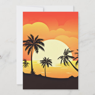 Convite Fundo de Verão com Palmeiras-32134
