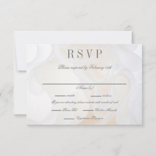 Convite Fundo de vestido de noiva - RSVP