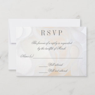 Convite Fundo de vestido de noiva - RSVP