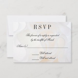 Convite Fundo de vestido de noiva - RSVP