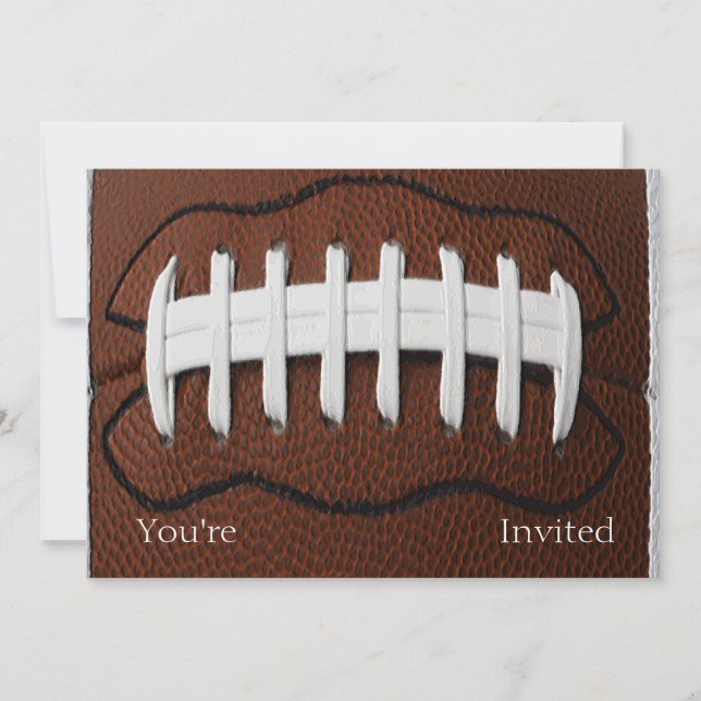 Convite Fundo do padrão de Impressão de futebol (Frente)