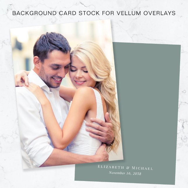 Convite Fundo Do Sage De Fotografias Chic Para Sobreposiçã (Criador carregado)