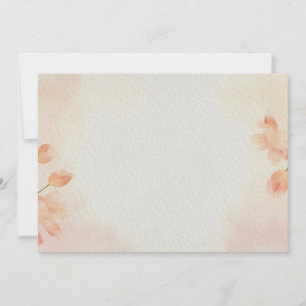 Convite Fundo Floral Minimalista da Aquarela