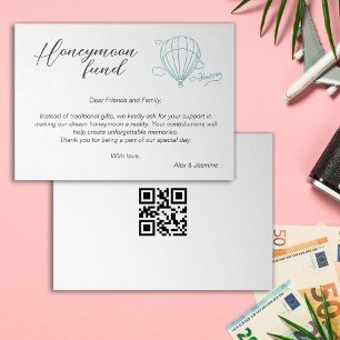 Convite Fundo Honeymoon Qr Code Viagem Fund - Presente de