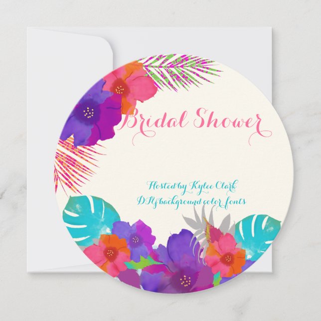 Convite Fundo PixDezines bali kai/DIY+fontes (Frente)