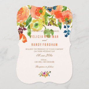 Convite Fundo PixDezines Coral Ranunculus/DIY