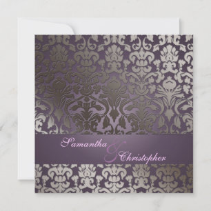 Convite Fundo PixDezines flora damask/diy
