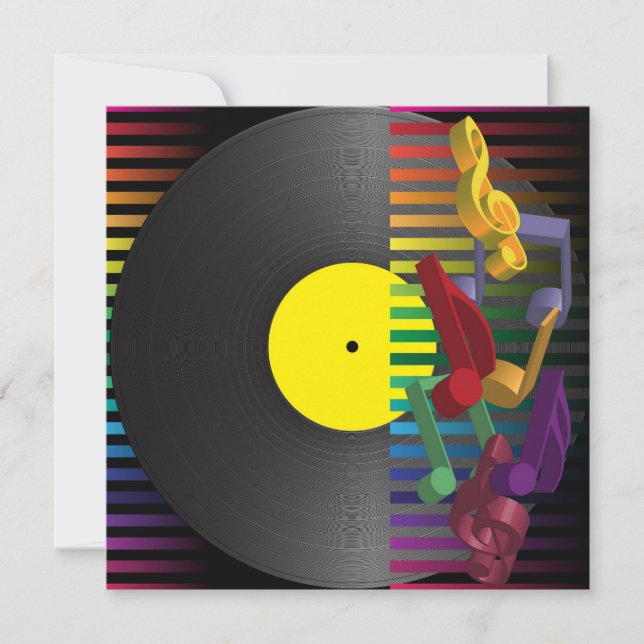 Convite Fundo retro do partido (Frente)