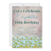 Fundo Russo das Flores de Aquarela Azul