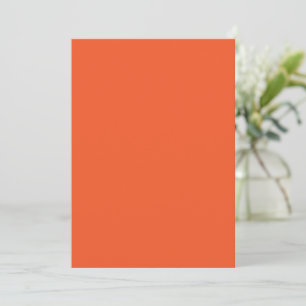 Convite Fundo Sólido Laranja Brilhante Minimalista