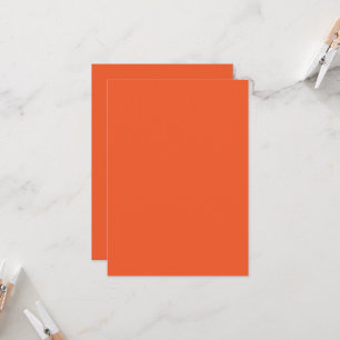 Convite Fundo Sólido Laranja Vibrante Minimalista