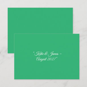 Convite Fundo Verde de Casa - Design de Casamento