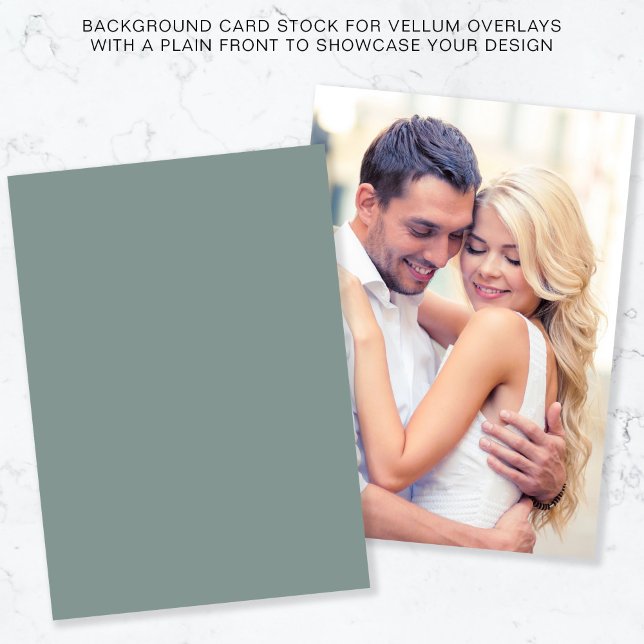 Convite Fundo Verde Do Sage Fotográfico Para Sobreposição  (Criador carregado)