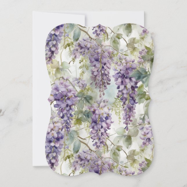 Convite Fundo Wisteria (Frente)