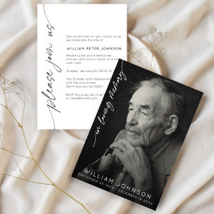 Convite Funeral de Foto de Memória de Amor