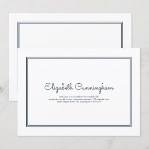 Convite Funeral Moderno e Simples Elegante Memorial