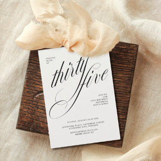 Convite Funny 35th birthday