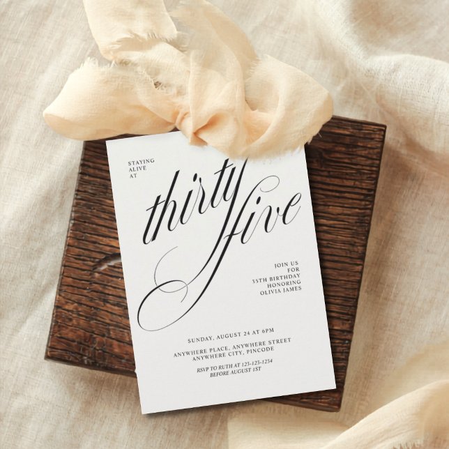 Convite Funny 35th birthday (Criador carregado)