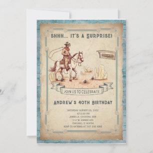 Convite  Funny 40th Mens Birthday Party  Invitations