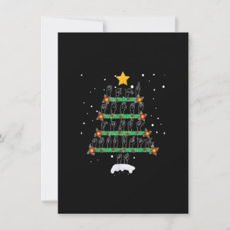 Convite Funny ASL Christmas Tree Sign Language Xmas Deaf P