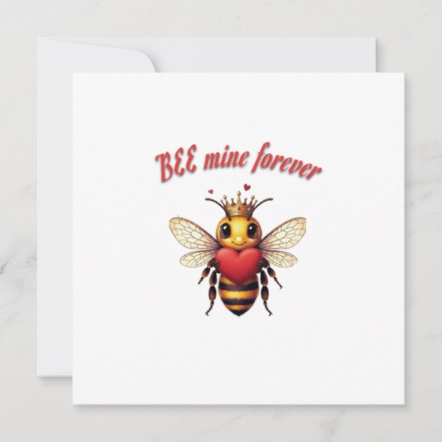 Convite Funny Bee Pun Valentine  (Frente)