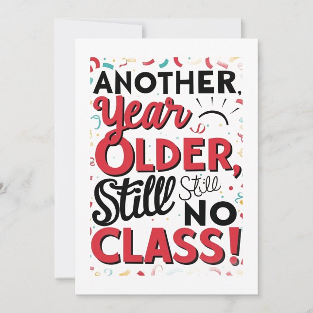 Convite Funny Birthday Card (Frente)