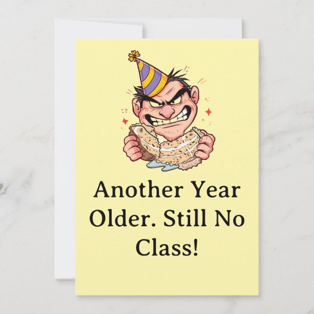 Convite Funny Birthday Card (Frente)