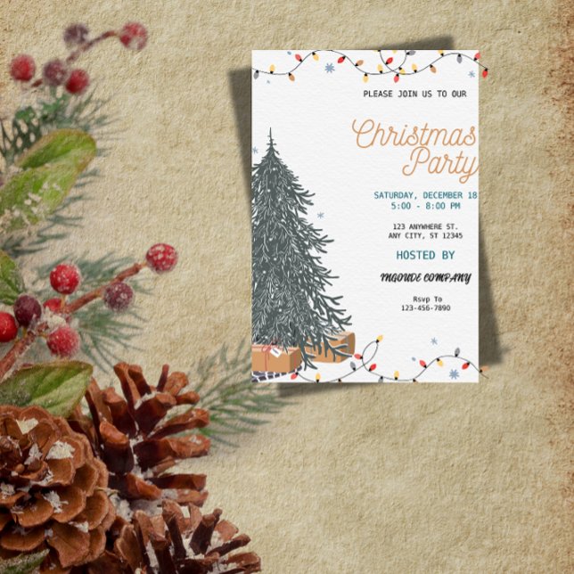 Convite Funny Christmas Party Invitation | Playful Holiday (Criador carregado)