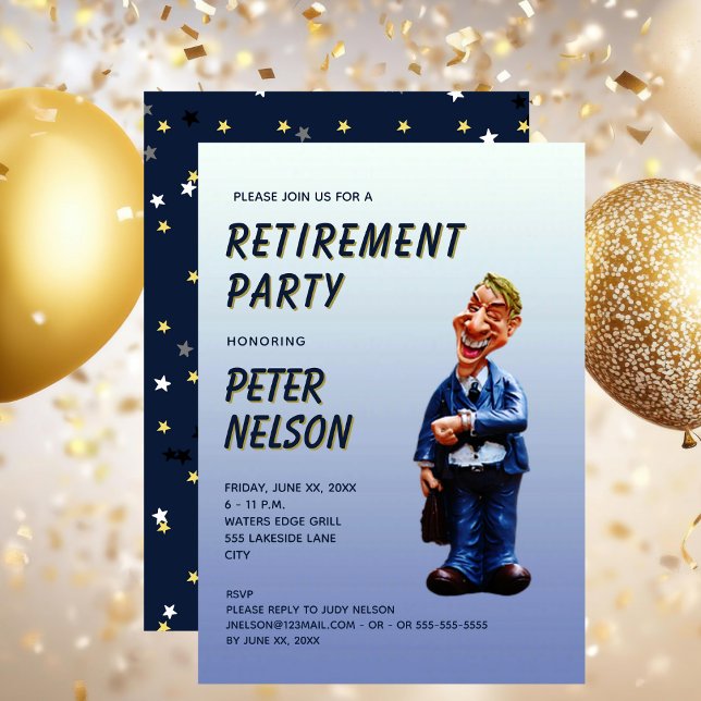 Convite Funny Corporate Retirement Party Invitation (Funny Corporate Retirement Party Invitation)