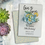 Convite Funny Gin n Grin Drinks Partido aniversário de 30<br><div class="desc">Um modelo convite de festas engraçado para mulheres com uma aquarela pintando alguns óculos de gin e o título "Gin 'n' Grin". Um aniversário de 30 anos humorístico convite para uma mulher no seu trigésimo aniversário comemorando com um aniversário de coquetéis, uma festa de coquetéis... ou talvez alguém cujo coquetel...</div>