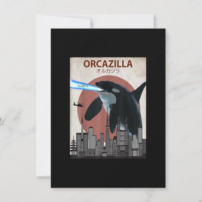 Convite Funny Killer Whale T-Shirt  Orca Lovers Gift (Frente)