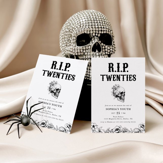 Convite Funny RIP Twenties 30th Birthday Invitation (Criador carregado)