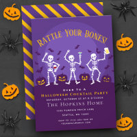 Funny Skeleton Halloween Coctail