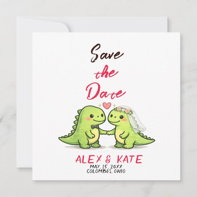 Convite Funny Wedding Save the Date  (Frente)