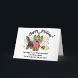 Convite Funny Yorkshire Terrier Pet Dog Birthday Card<br><div class="desc">Engraçado Yorkshire Terrier Pet Dog e Rosquinhas Aniversário Hora de comer rosquinhas! Este cartão de aniversário engraçado apresenta o seu cachorro Yorkie favorito todo escondido em seu chapéu de festa, mastigando seu estoque de rosquinhas de aniversário. Sprinkles voando em todos os lugares, e seu filhote já tem uma rosquinha na...</div>