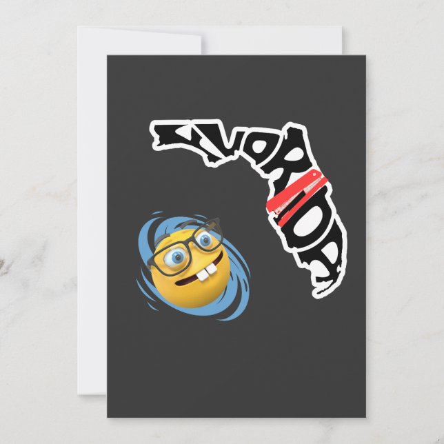 Convite Furacão Milton Funny Florida Office Space (Frente)