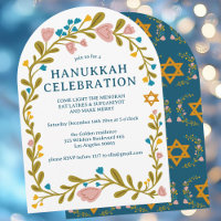 FUSÃO Floral Fora DO PARTIDO HANUKKAH