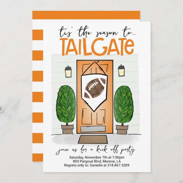 Convite Futebol Convide para mudar qualquer cor Adicionar  (Frente/Verso)