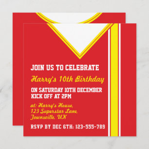 Convite Futebol de Tempestade Convidou Futebol Modelo