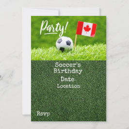 Convite Futebol Salve a Data para o Canadá
