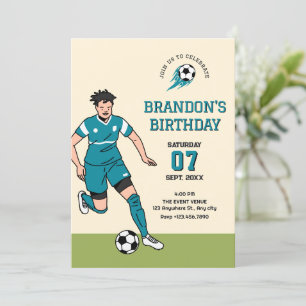 Convite Futebol soccer 