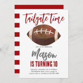 Convite Futebol Tailgate Birthday QUALQUER COMBO DE CORES