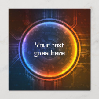 Convite futurístico design